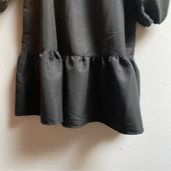 Levi's Dolci Tiered Puff-Sleeve Babydoll Dress Sz M - Picture 7 of 12